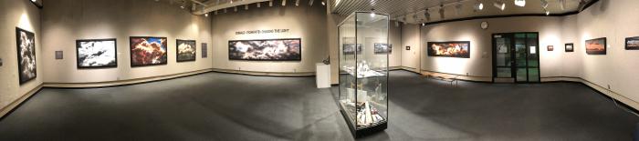 Panoramic image of gallery exhibition "Donald Cronkhite: Chasing The Light" Panoramic image of gallery exhibition "Donald Cronkhite: Chasing The Light"