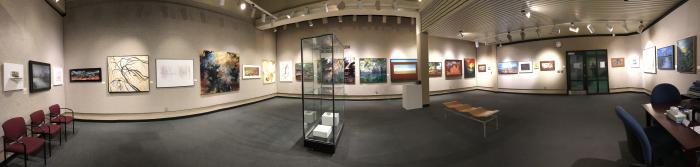 Panoramic of Gallery Exhibition, Landscapes Through Michigan Eyes Panoramic of Gallery Exhibition, Landscapes Through Michigan Eyes