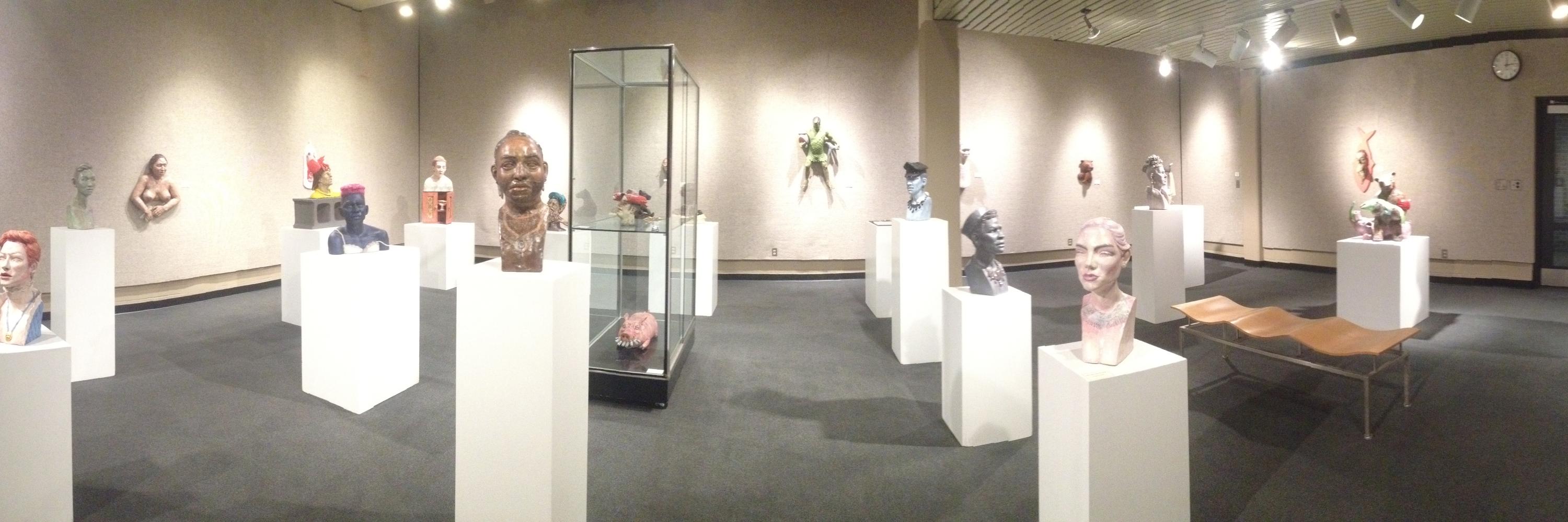 Panorama photo of The Figurative Condition exhibit