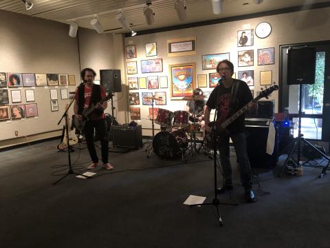 The Zotz performing in the Sisson Gallery